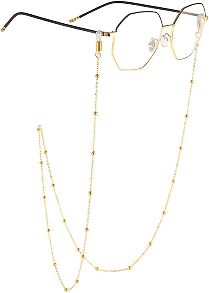 AllenCOCO Glasses Chain, Eyeglass Strap For Women Sunglasses - 14K Gold Eyeglasses Chain, Eye Glasses Holders Around Neck - Image 1